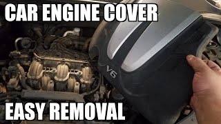 How to Remove Your Cars Engine Cover [upl. by Asalocin]