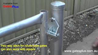 Gate Latch 2 way for round pipe and square [upl. by Clayborn]