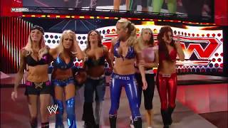 WWE RAW 28042008│12 Diva Tag Team Match Backlash 2008 Rematch [upl. by Nej245]