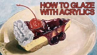 Painting Lesson  How to Glaze With Acrylics [upl. by Adhamh741]