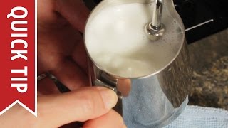 How to AutoFroth Milk for Lattes [upl. by Atsyrhc]